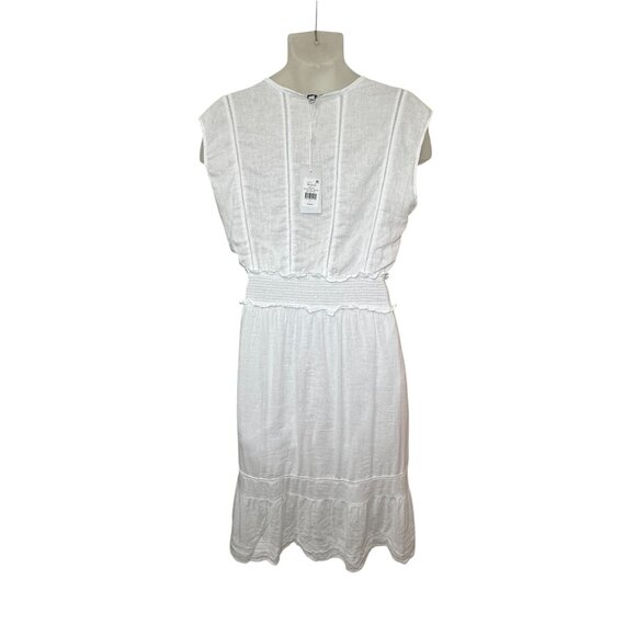 NWT Rails Womens Ashlyn Dress Sz S White Lace Detail Linen Rayon Blend $188 - Picture 6 of 10